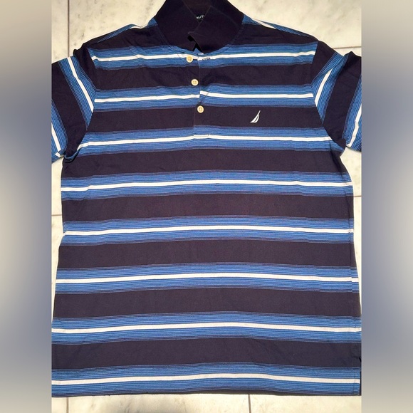 Nautica Striped Polo Size M - Picture 6 of 6